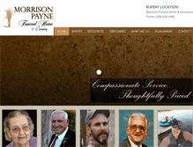 Tablet Screenshot of morrisonfuneralhome.net
